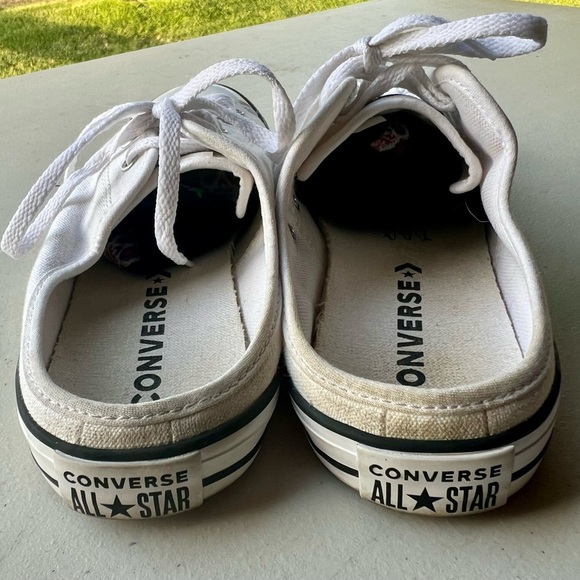 Converse Chuck Taylor All Star White Canvas Slip-On Mule Sneakers Size 7.5 - Picture 3 of 7